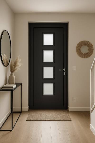 Pose de porte aluminium Zilten ELYO-8 par Mondial Menuiseries Toulouse
